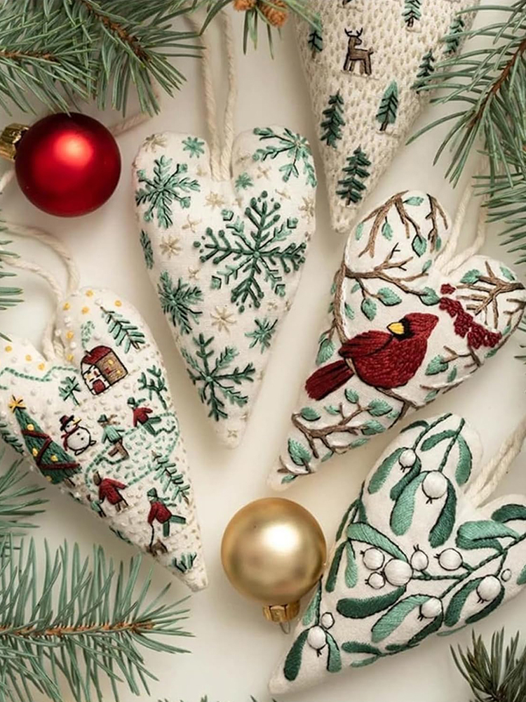 8Pcs Embroidery Christmas Orna - Embroidery Xmas Kits reseña y precio
