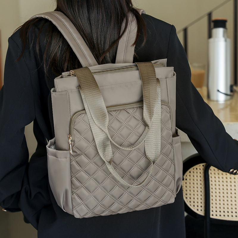 Fashion Plaid Backpack Women W - Embroidery Underlay reseña y precio