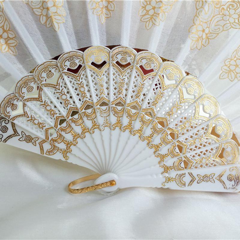 Spanish Style Fan Wedding Silk - Embroidery Daisy reseña y precio
