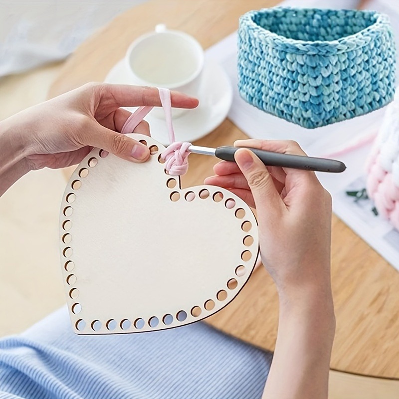 3pcs Heart-Shaped Crochet Bask - Embroidery Hooping reseña y precio
