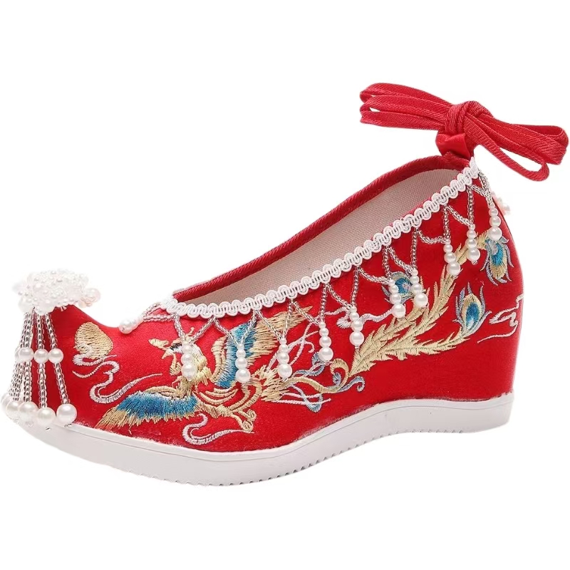 Women New Red Embroidered Wedd - Embroidery Style reseña y precio
