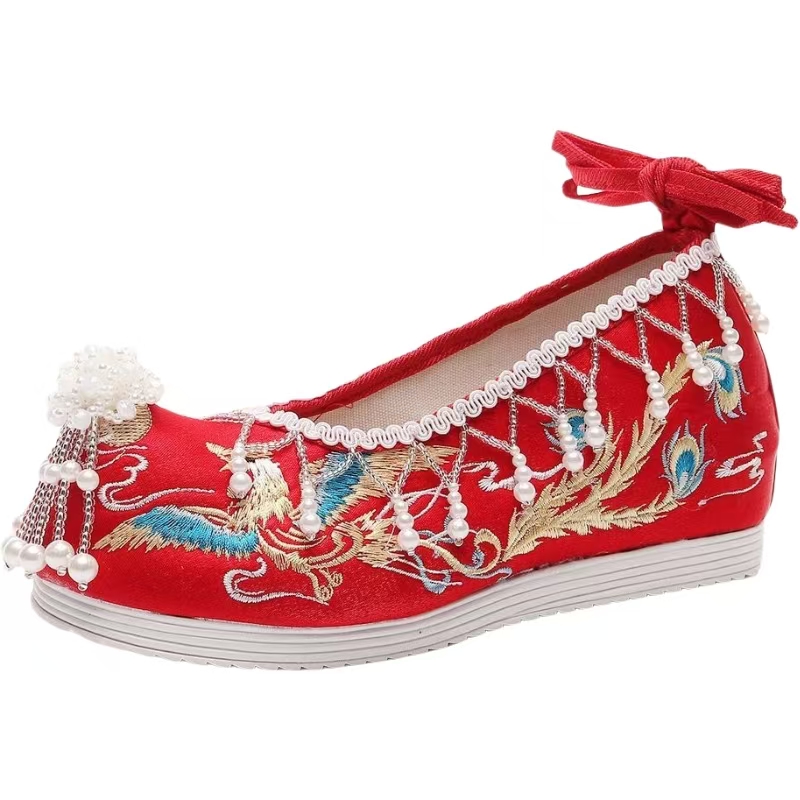 Women New Red Embroidered Wedd - Embroidery Style reseña y precio