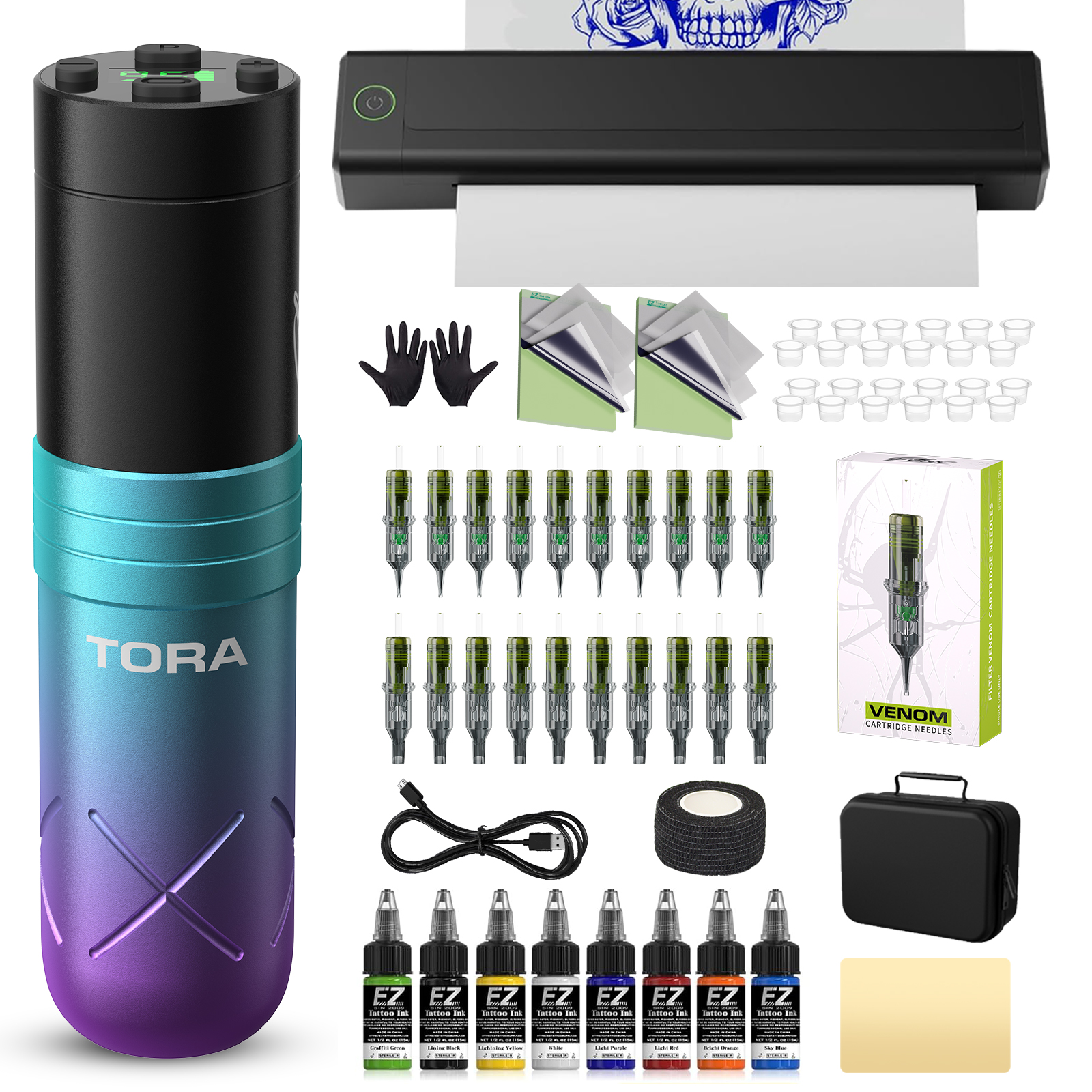 Filter Tattoo Kits Wireless Ta - Transfer Pen Ink reseña y precio