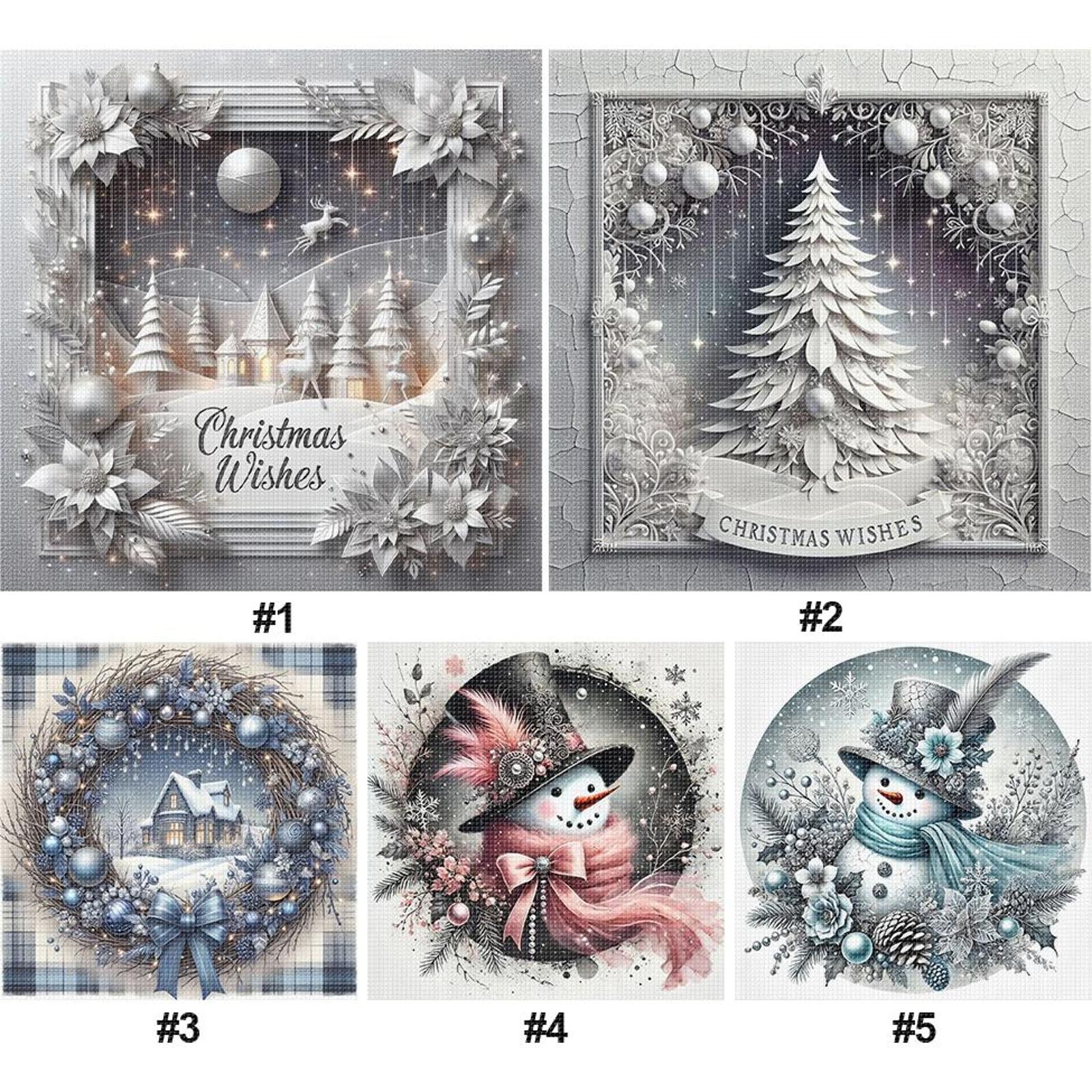 Xmas Printed Cross Stitch Kit  - Embroidery Xmas Kits reseña y precio