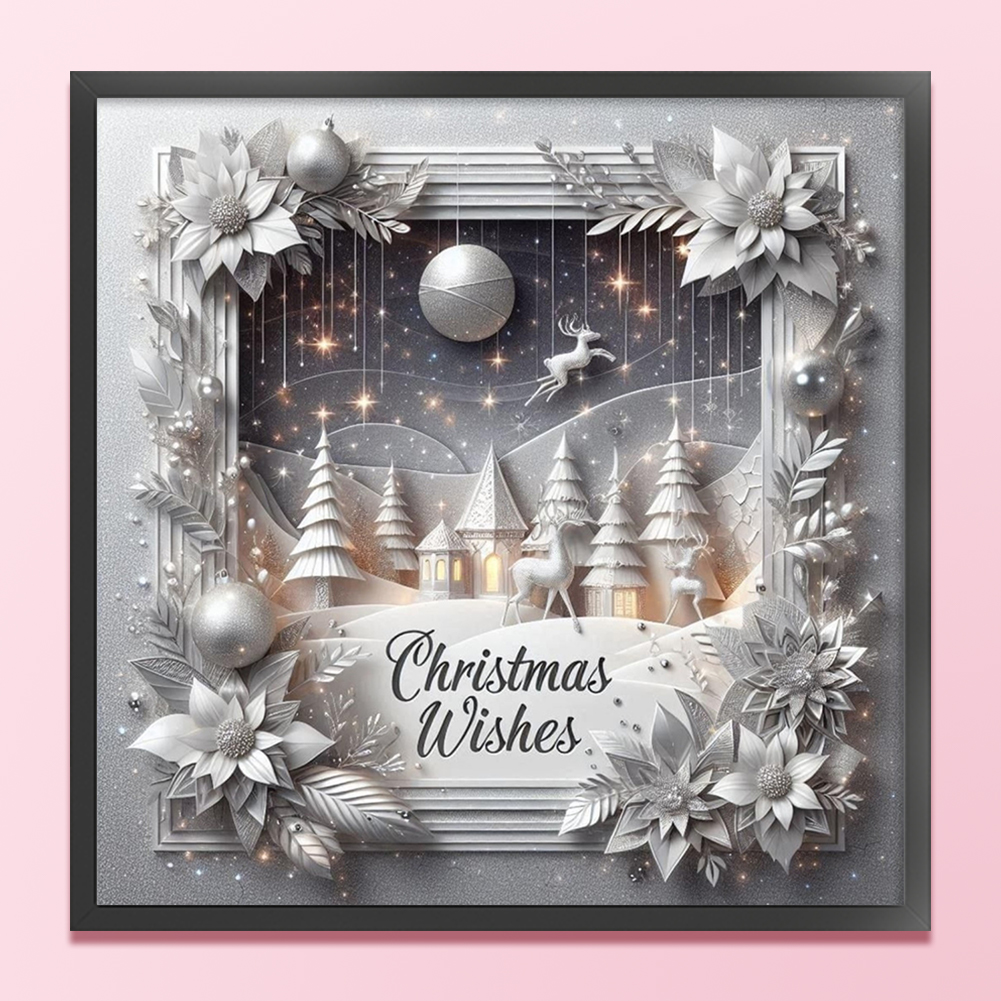 Xmas Printed Cross Stitch Kit  - Embroidery Xmas Kits reseña y precio