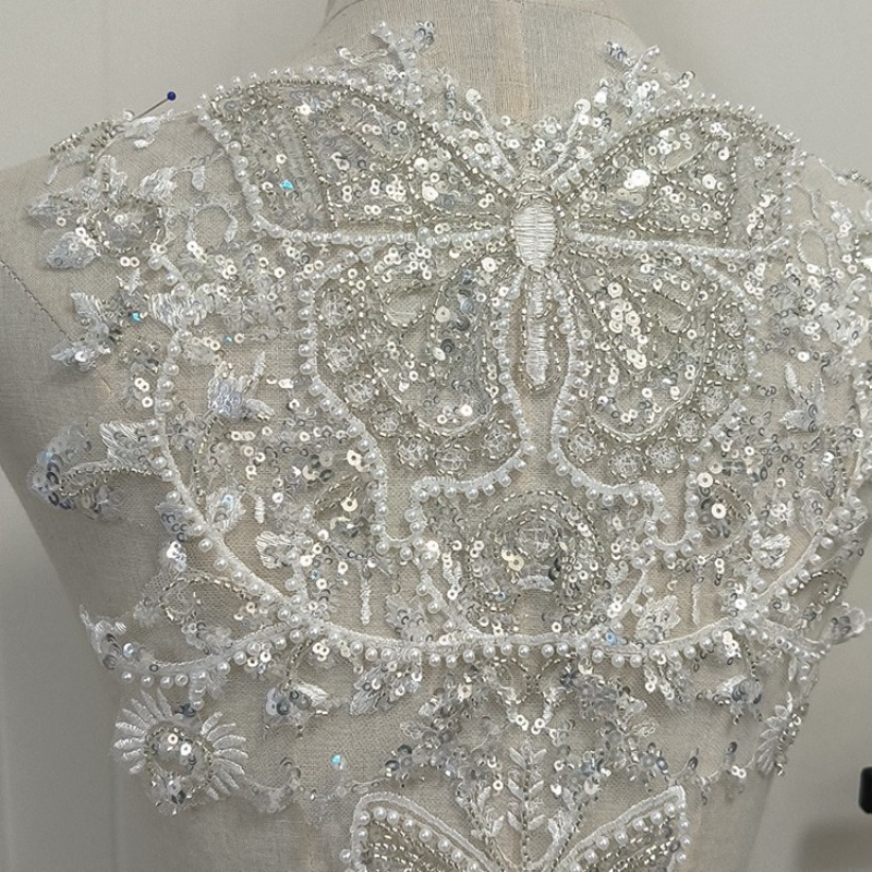 New Pearl Big Butterfly Fabric - Embroidery Patch reseña y precio