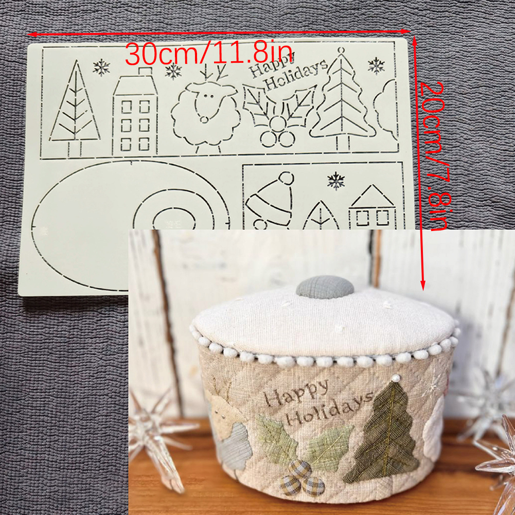 Quilting Template Stencils For - Embroidery Xmas Kits reseña y precio