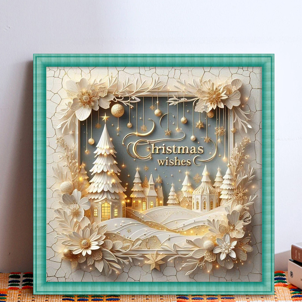 Xmas Printed Cross Stitch Kit  - Embroidery Xmas Kits reseña y precio