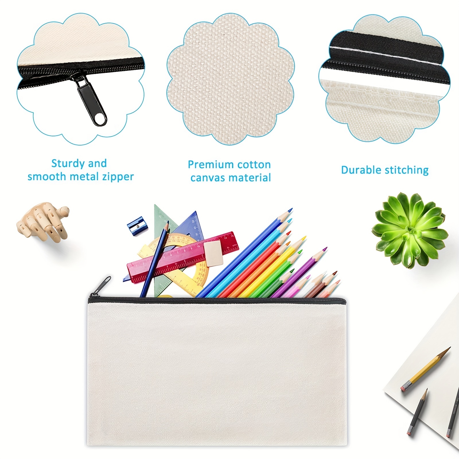 10pcs Blank Sublimation Canvas - Transfer Pen Ink reseña y precio