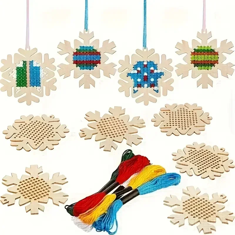 12Set Cross Stitch Hanging Pen - Embroidery Xmas Kits reseña y precio