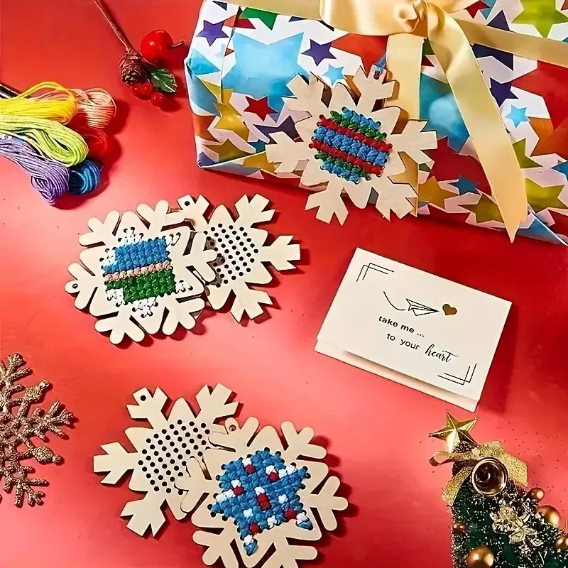 12Set Cross Stitch Hanging Pen - Embroidery Xmas Kits reseña y precio