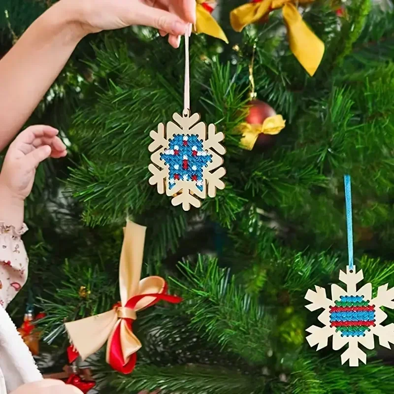 12Set Cross Stitch Hanging Pen - Embroidery Xmas Kits reseña y precio