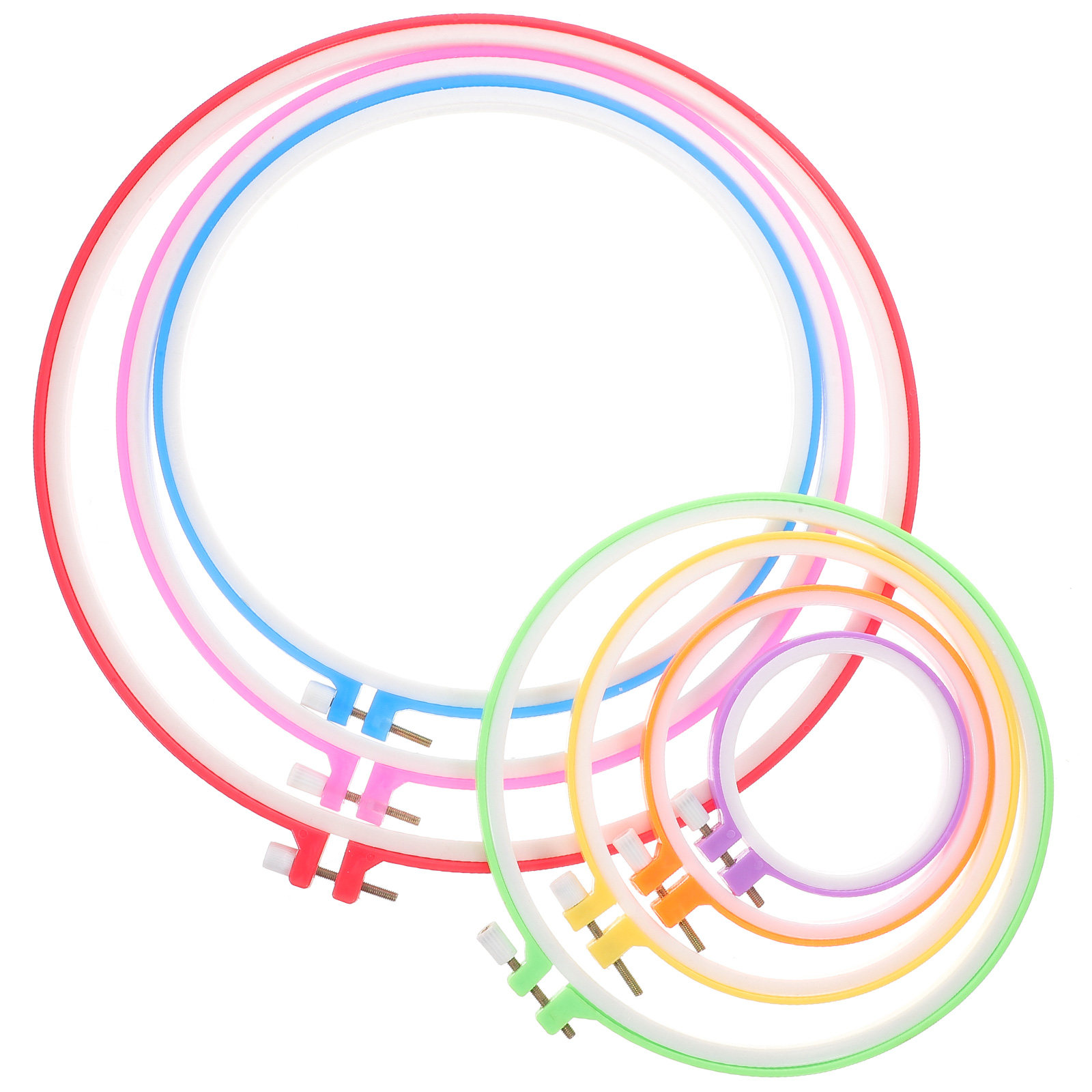 7Pcs Sturdy Adjustable Embroid - Embroidery Hooping reseña y precio