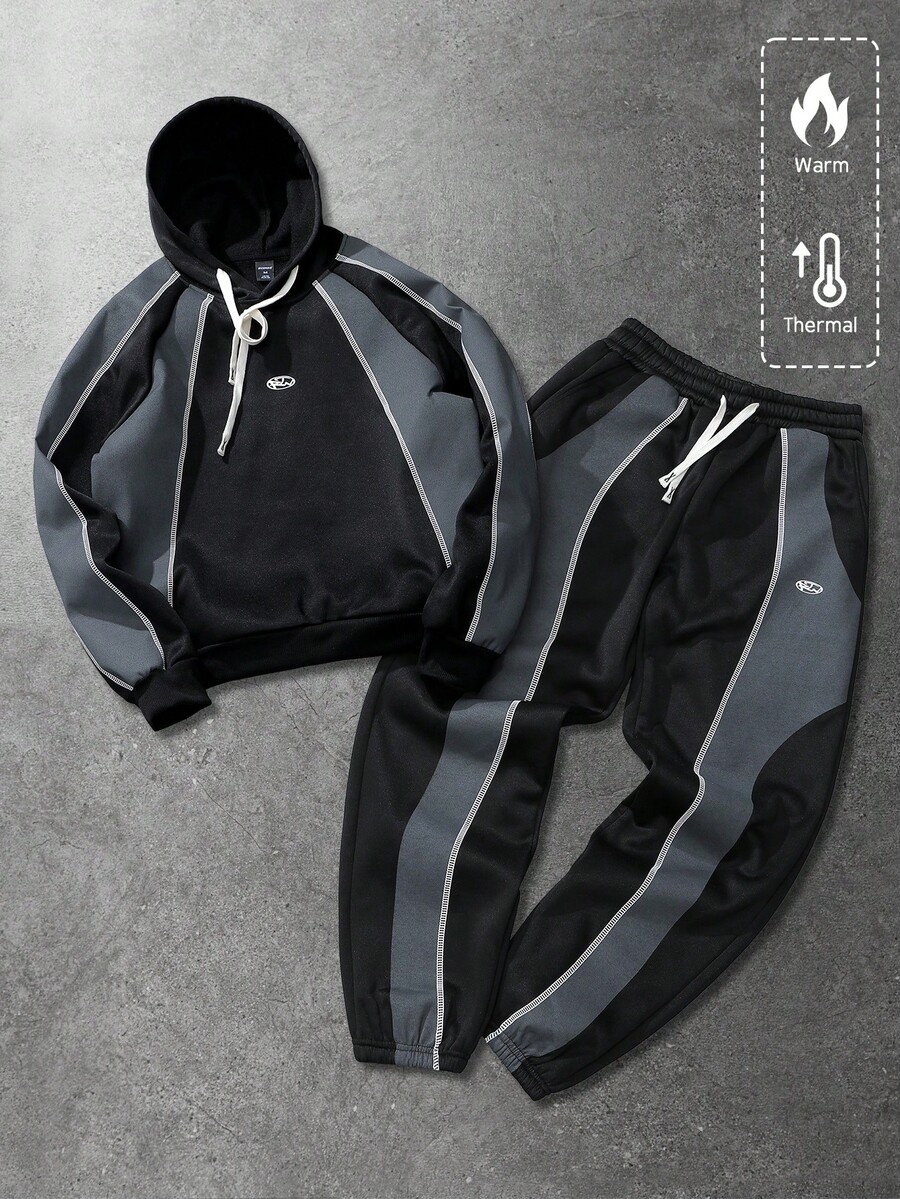 Mens Thermal Hoodie And Pants  - Embroidery Set reseña y precio