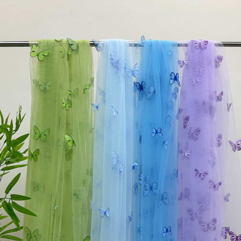 3D Butterfly Embroidery Tulle  - Embroidery Underlay reseña y precio