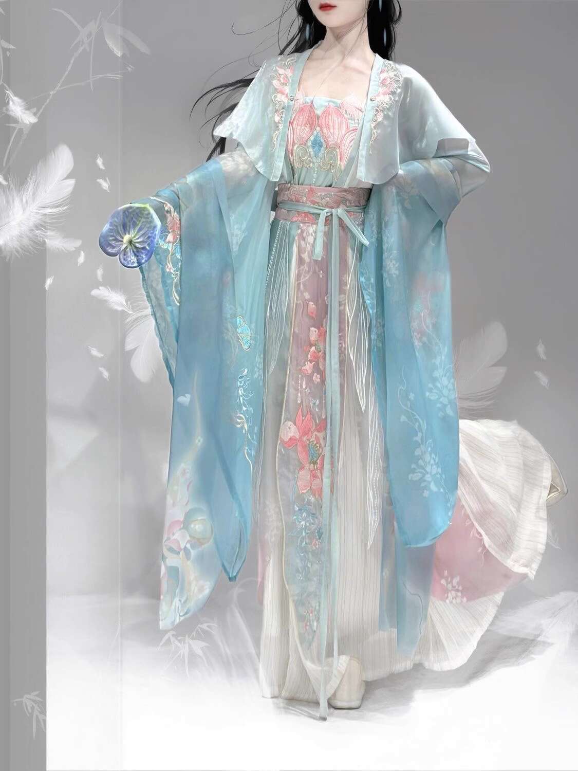 New Hanfu Wei Jinfeng Heavy In - Embroidery Set reseña y precio