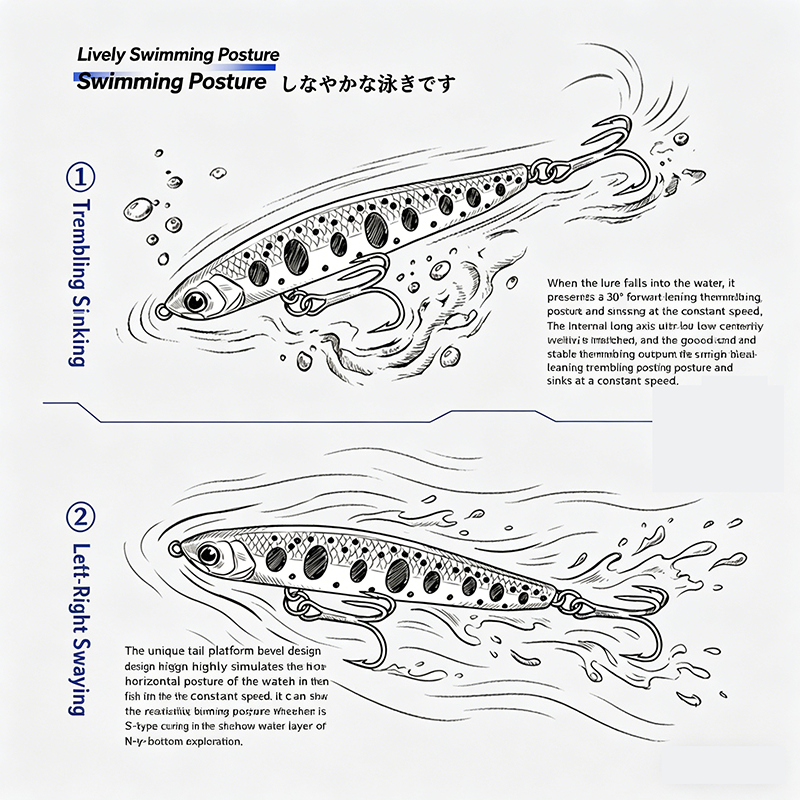 Sinking Pencil Lure 17-27g Dea - Transfer Pen Ink reseña y precio