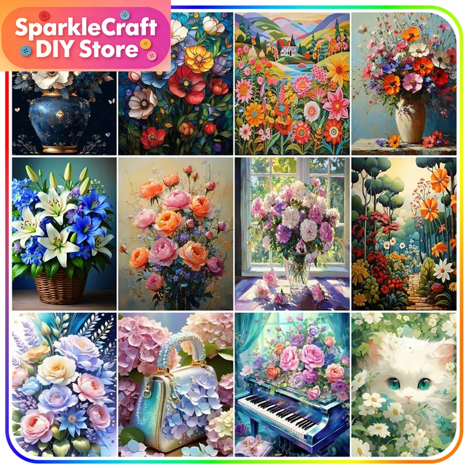 1pc frameless  Diamond Paintin - Embroidery Daisy reseña y precio