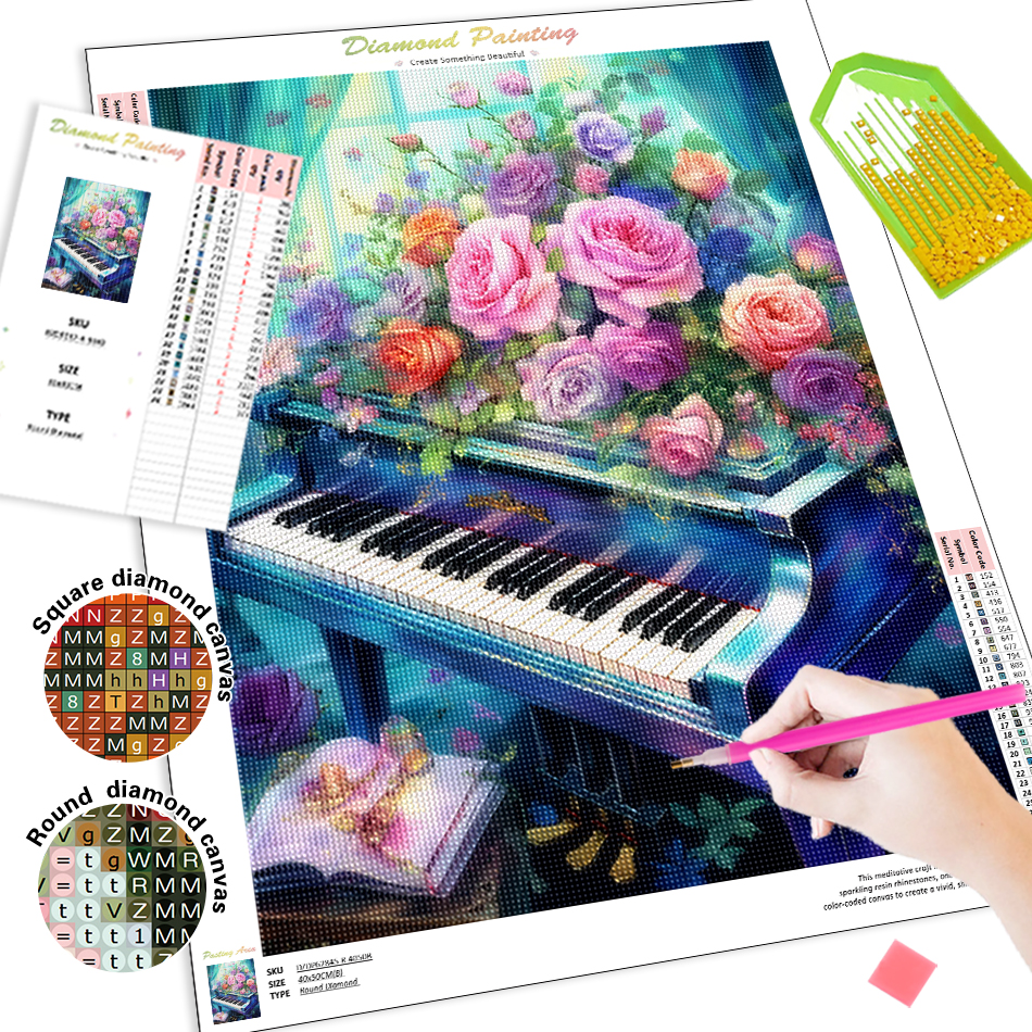 1pc frameless  Diamond Paintin - Embroidery Daisy reseña y precio