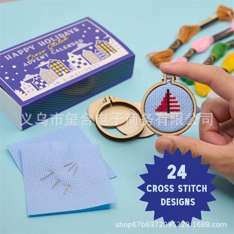 DIY Christmas Cross Stitch Adv - Embroidery Xmas Kits reseña y precio