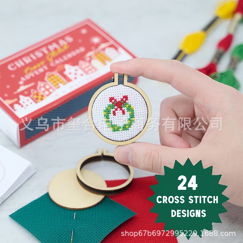 DIY Christmas Cross Stitch Adv - Embroidery Xmas Kits reseña y precio