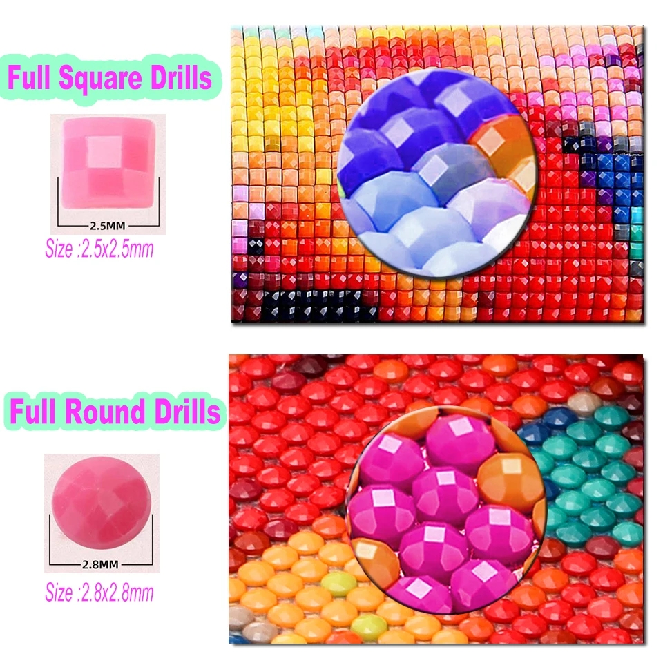 Frameless,Diamond Painting Vir - Embroidery Daisy reseña y precio