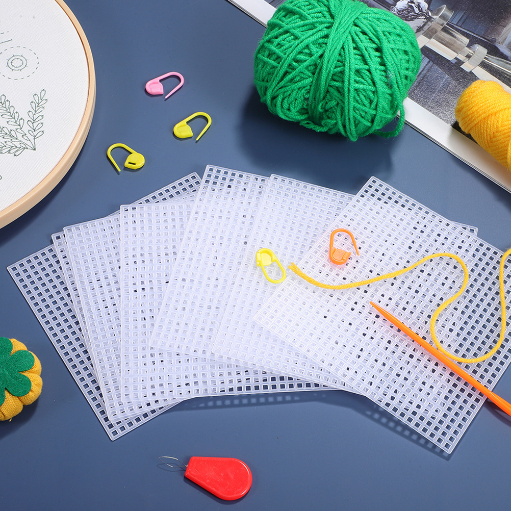 10pcs Cross Stitch Plastic Mes - Embroidery Underlay reseña y precio