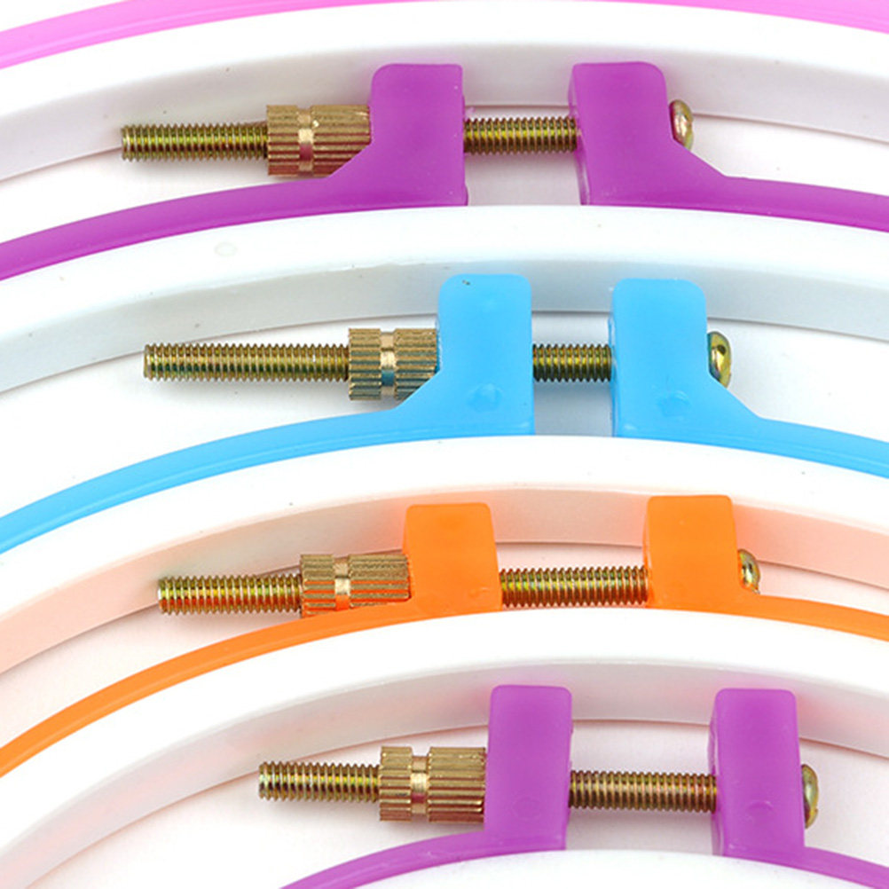 5Pcs Embroidery Hoop Set Plast - Embroidery Hooping reseña y precio